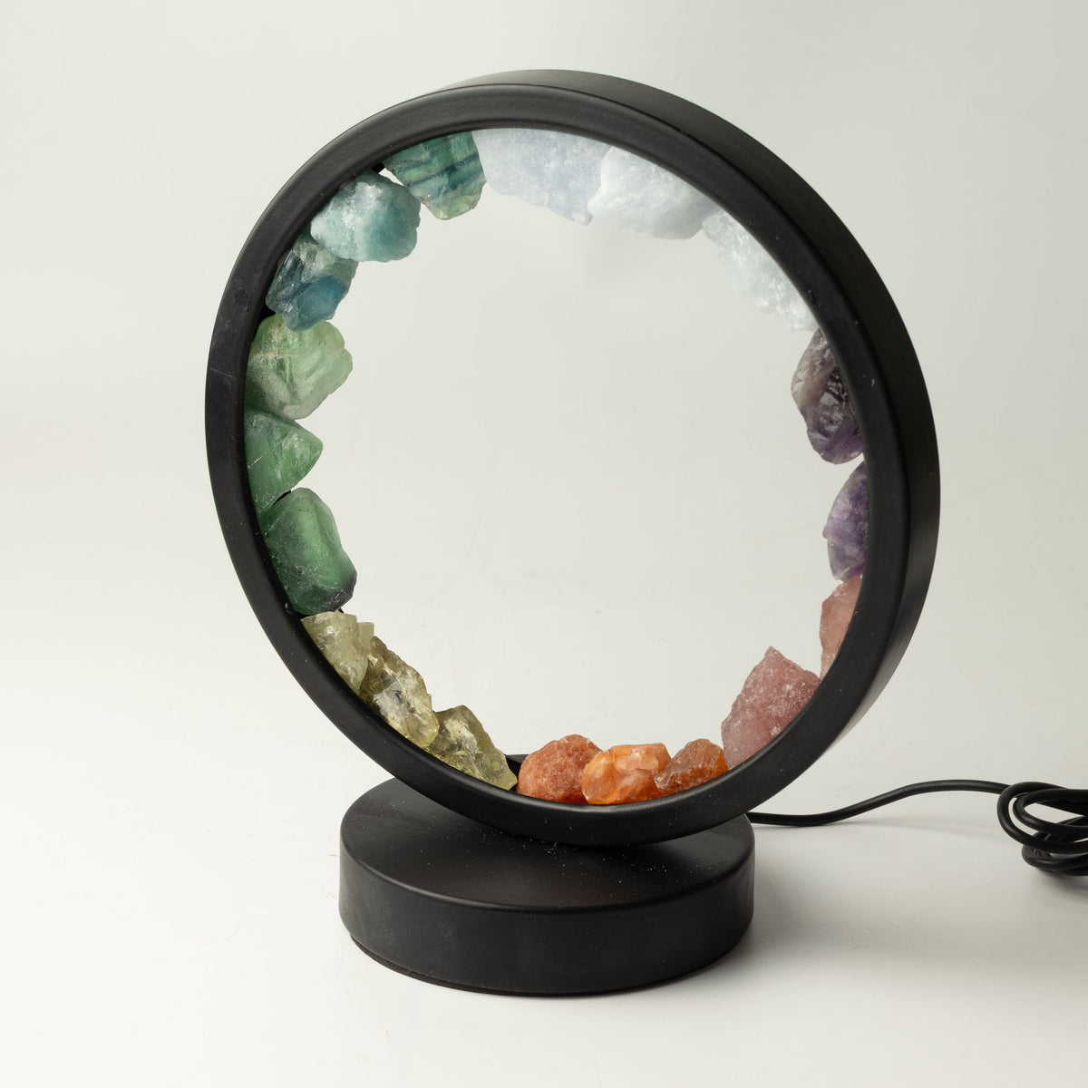 Gemstone Halo Lamp – 7 Chakra Crystal Table Lamp