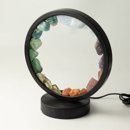 Gemstone Halo Lamp – 7 Chakra Crystal Table Lamp