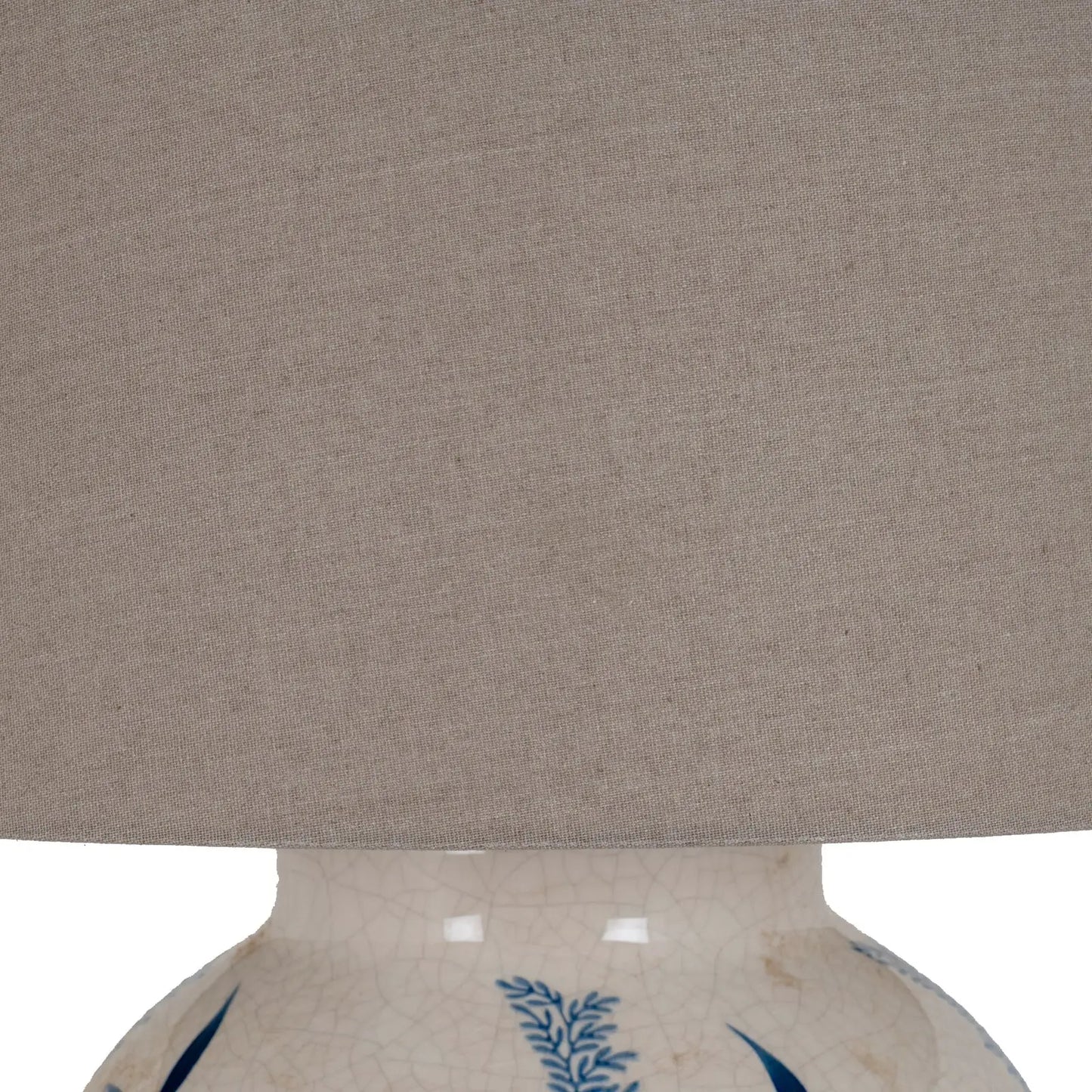 Blue Flora Ceramic Pot Lamp