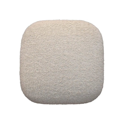 Boucle Cream Square Footstool | Ottoman