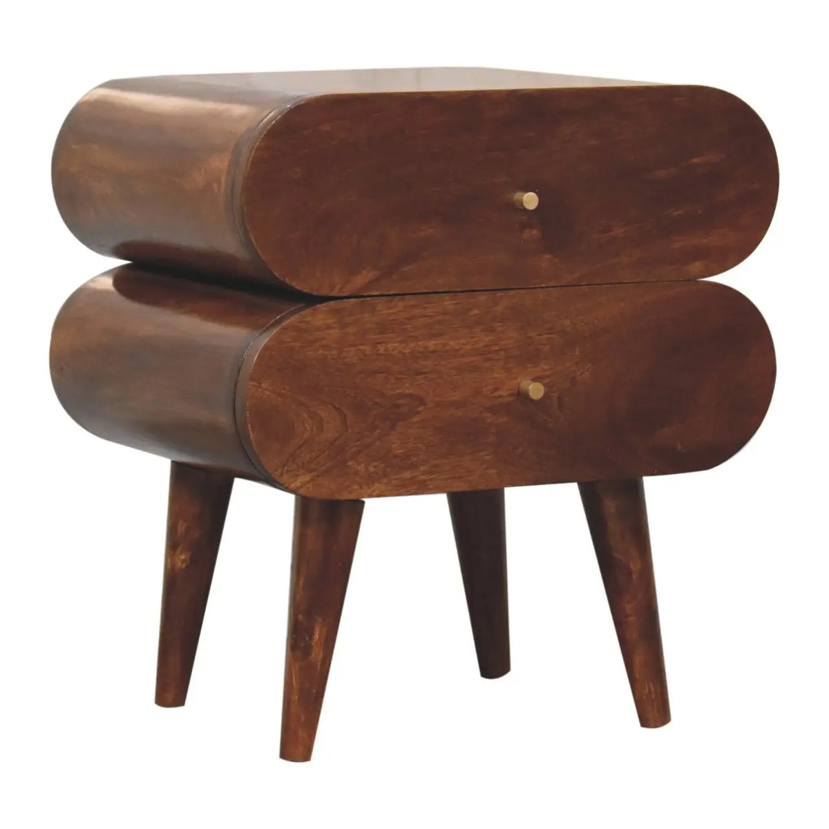 Bubble Chestnut Bedside Table | Nightstand