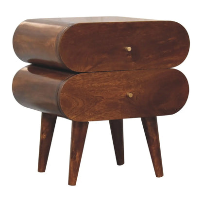 Bubble Chestnut Bedside Table | Nightstand
