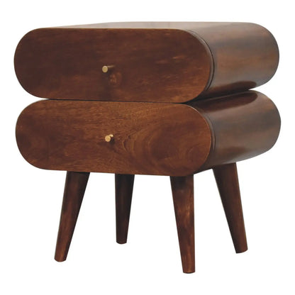 Bubble Chestnut Bedside Table | Nightstand