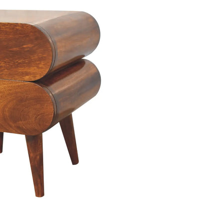 Bubble Chestnut Bedside Table | Nightstand