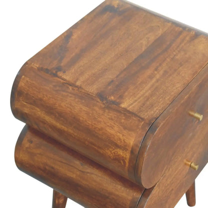 Bubble Chestnut Bedside Table | Nightstand