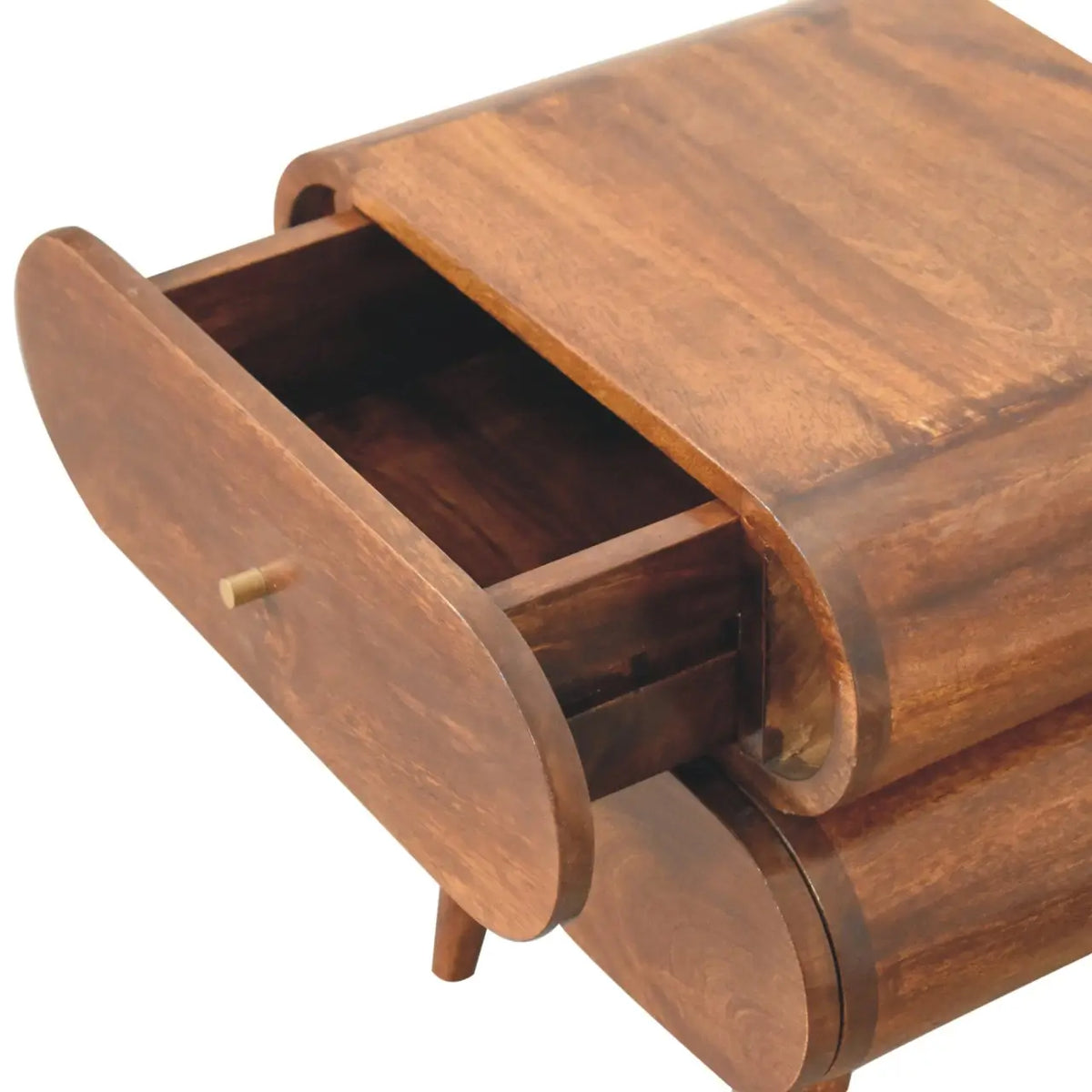 Bubble Chestnut Bedside Table | Nightstand