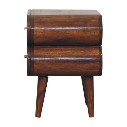 Bubble Chestnut Bedside Table | Nightstand