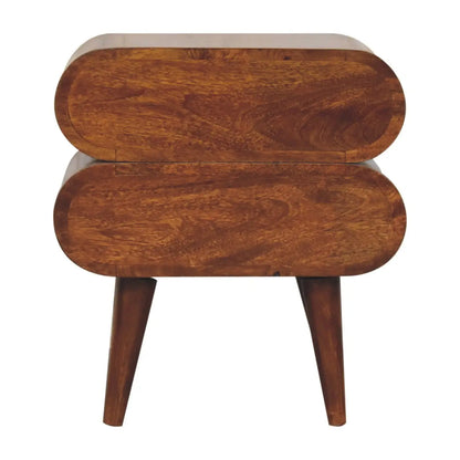 Bubble Chestnut Bedside Table | Nightstand