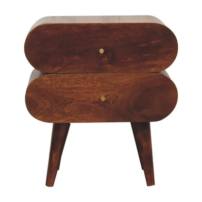 Bubble Chestnut Bedside Table | Nightstand