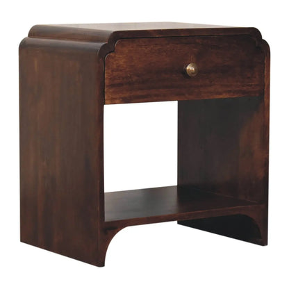 California Walnut Newton Bedside Table | Nightstand