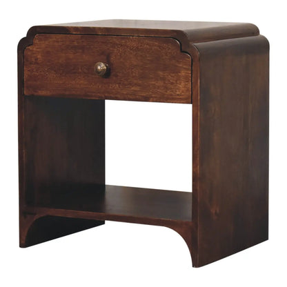 California Walnut Newton Bedside Table | Nightstand