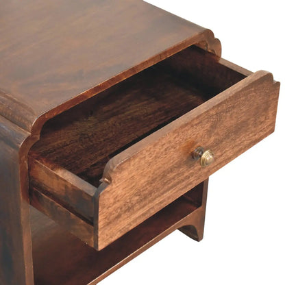California Walnut Newton Bedside Table | Nightstand