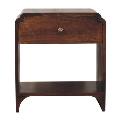 California Walnut Newton Bedside Table | Nightstand