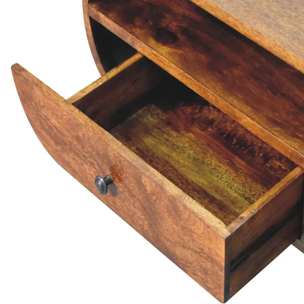 Chestnut Circular TV Stand | Media Unit