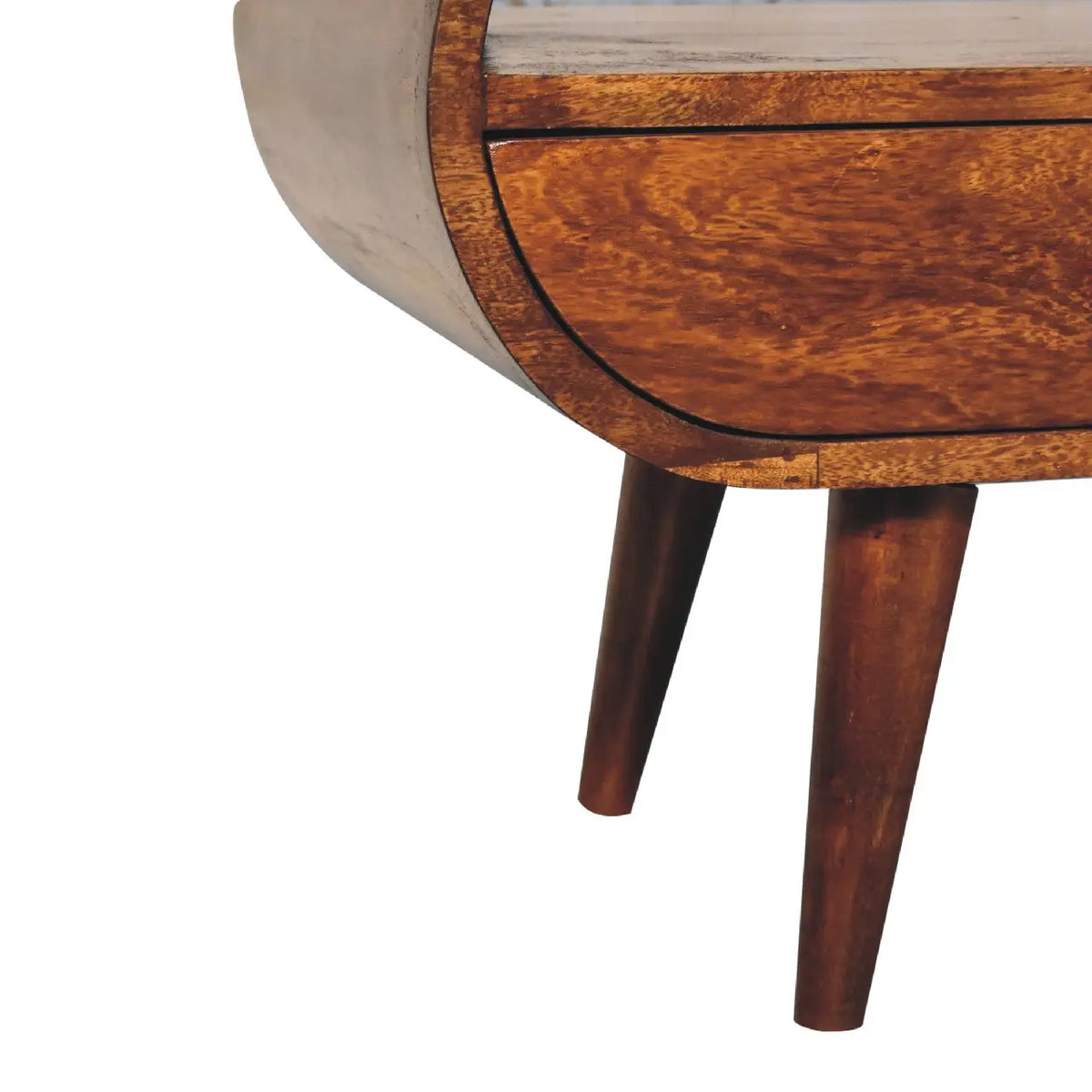 Chestnut Circular TV Stand | Media Unit