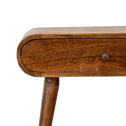 London Mini Chestnut Console Table