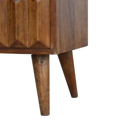 Chestnut Prism Sliding TV Stand | Media Unit