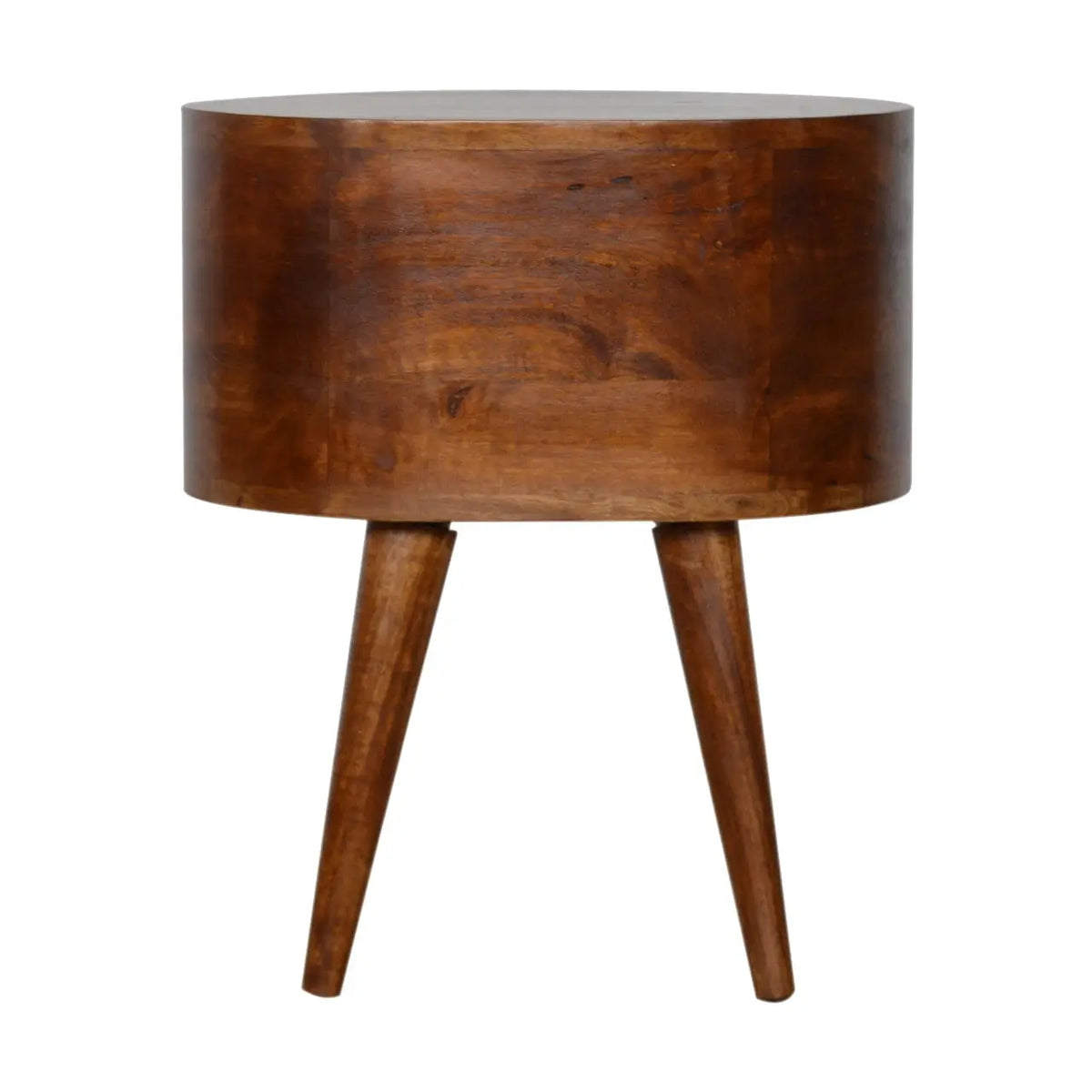 Chestnut Rounded Bedside Table | Nightstand