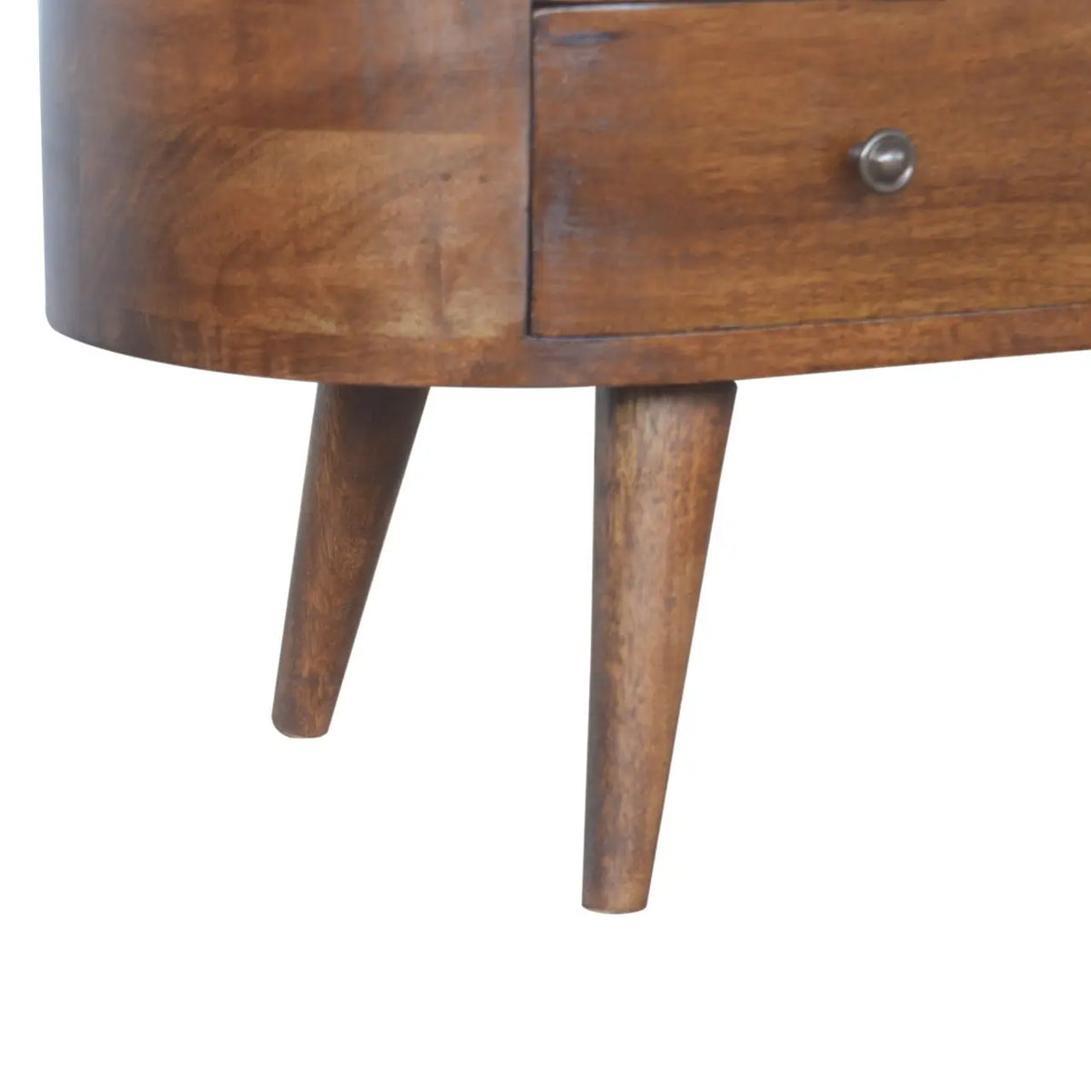 Chestnut Rounded TV Stand | Entertainment Unit