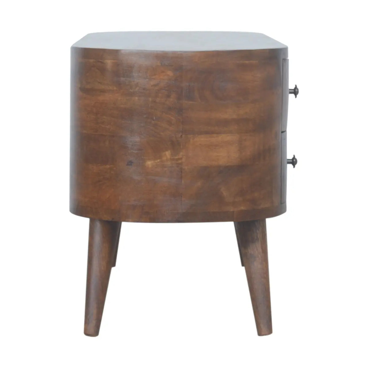 Chestnut Rounded TV Stand | Entertainment Unit