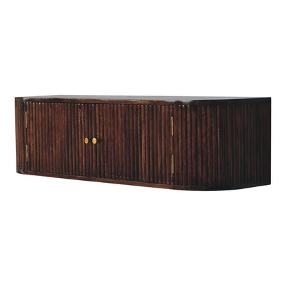 Chunky Chestnut Wall Mounted Console Table