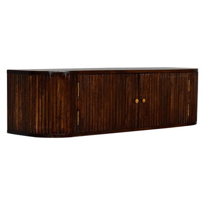 Chunky Chestnut Wall Mounted Console Table
