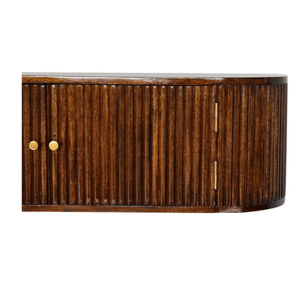 Chunky Chestnut Wall Mounted Console Table