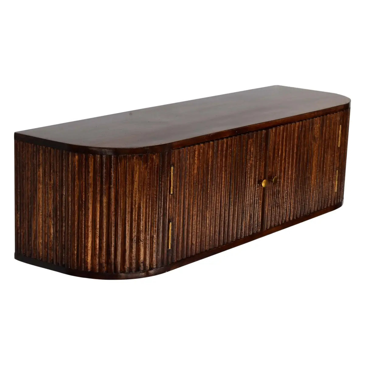 Chunky Chestnut Wall Mounted Console Table