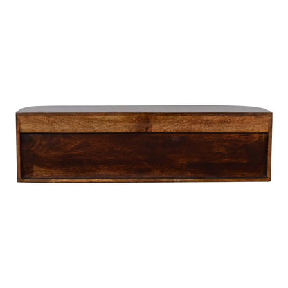 Chunky Chestnut Wall Mounted Console Table