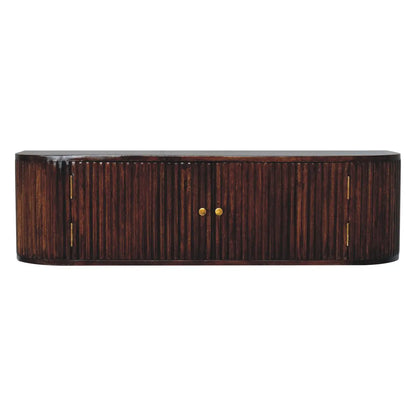 Chunky Chestnut Wall Mounted Console Table