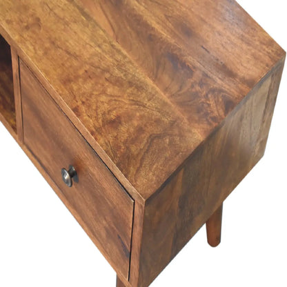 Classic Chestnut Coffee Table Solid Mango Wood Living Room Table