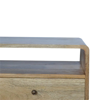 Curved Oak-ish TV Stand | Media Unit