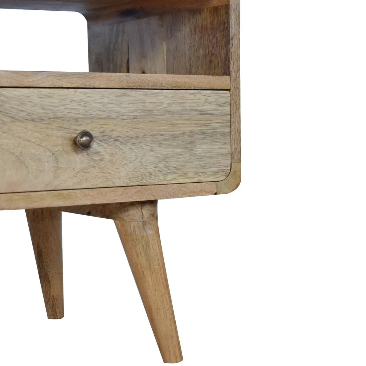 Curved Oak-ish TV Stand | Media Unit