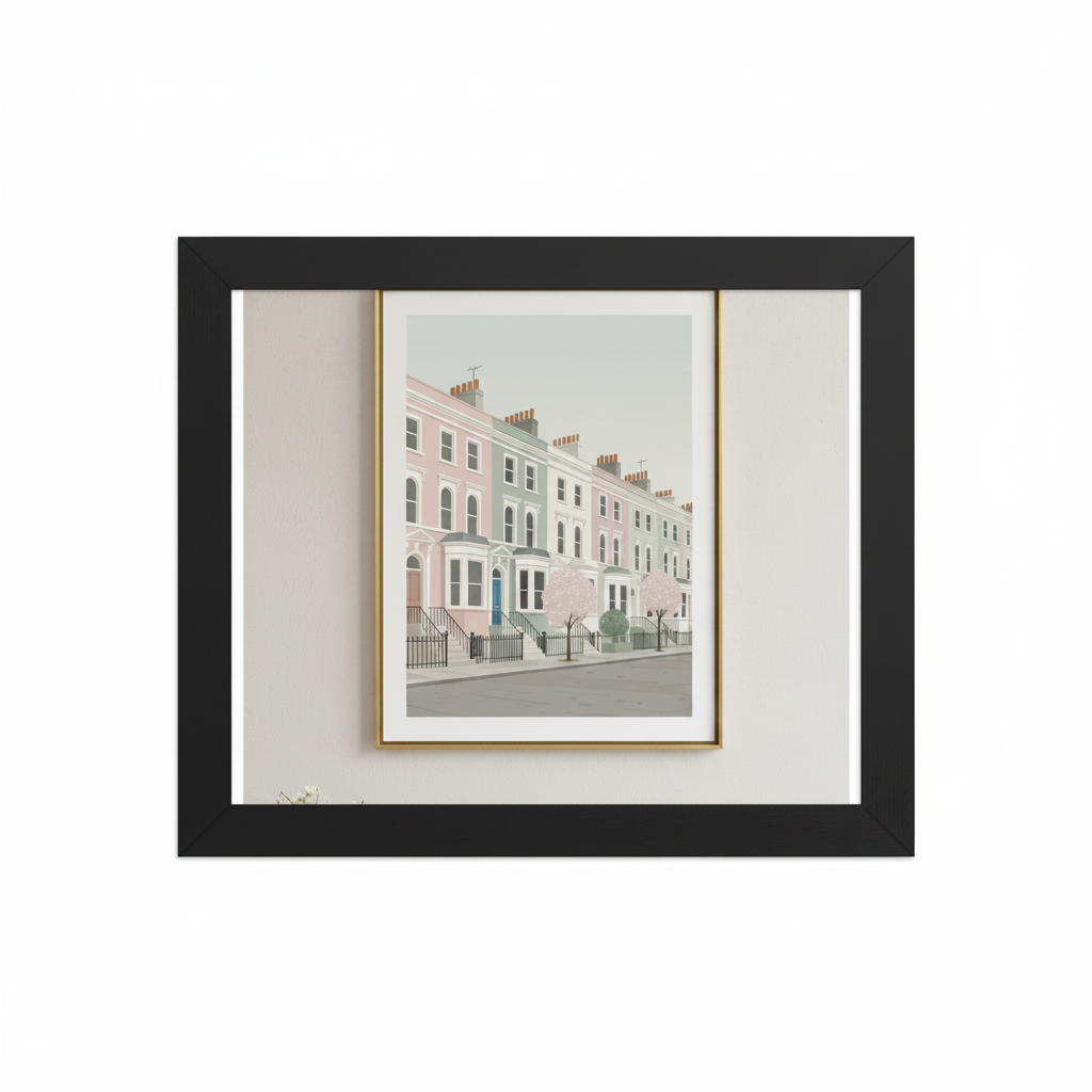 London Notting Hill Framed Wall Art | Livvat Exclusive