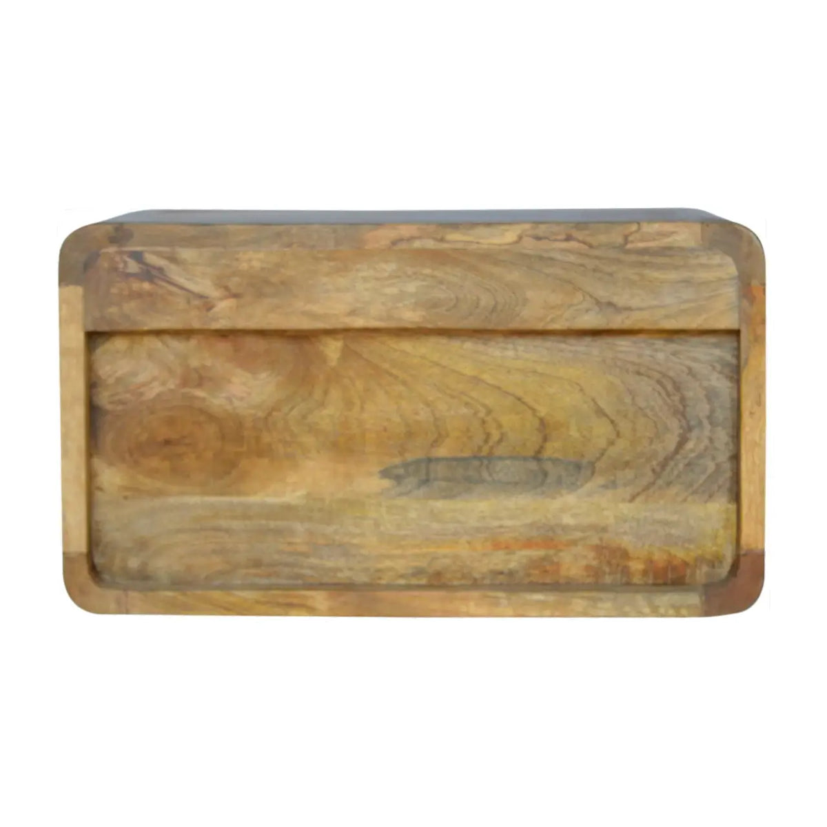 Floating Curve Open Slot Bedside Table | Nightstand