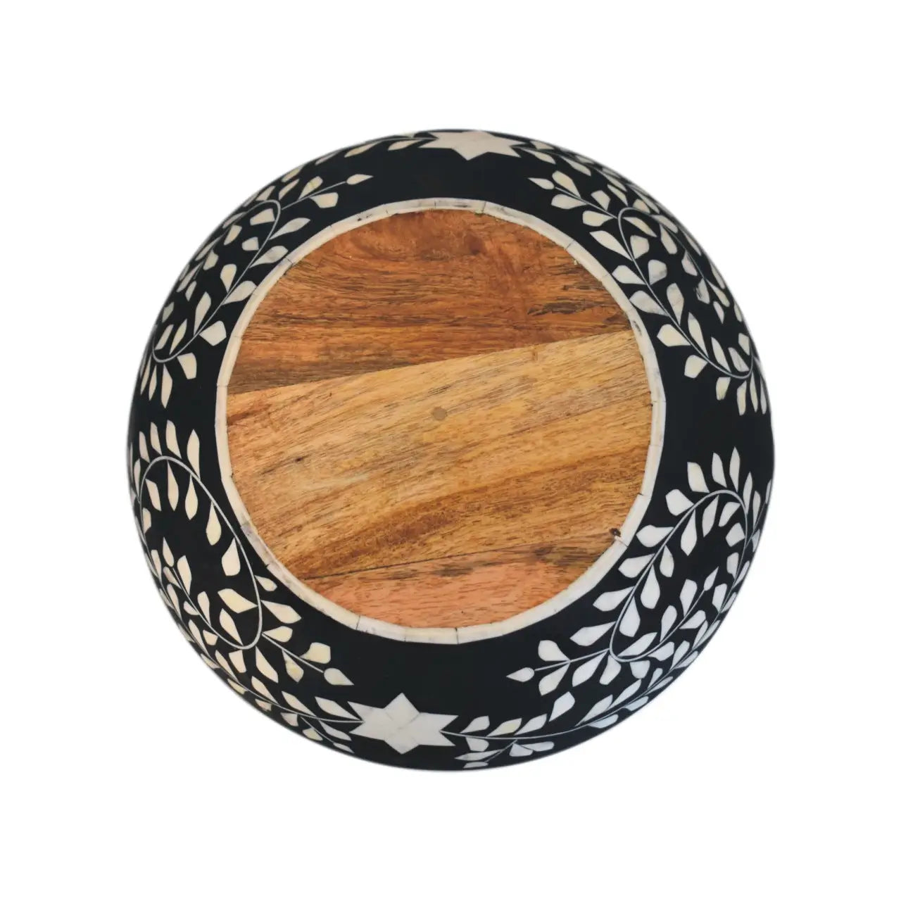 Floral Resin Inlay Bowl Set