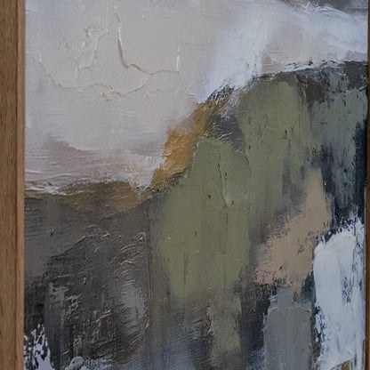 Hillside View Hand Painted Canvas in Frame