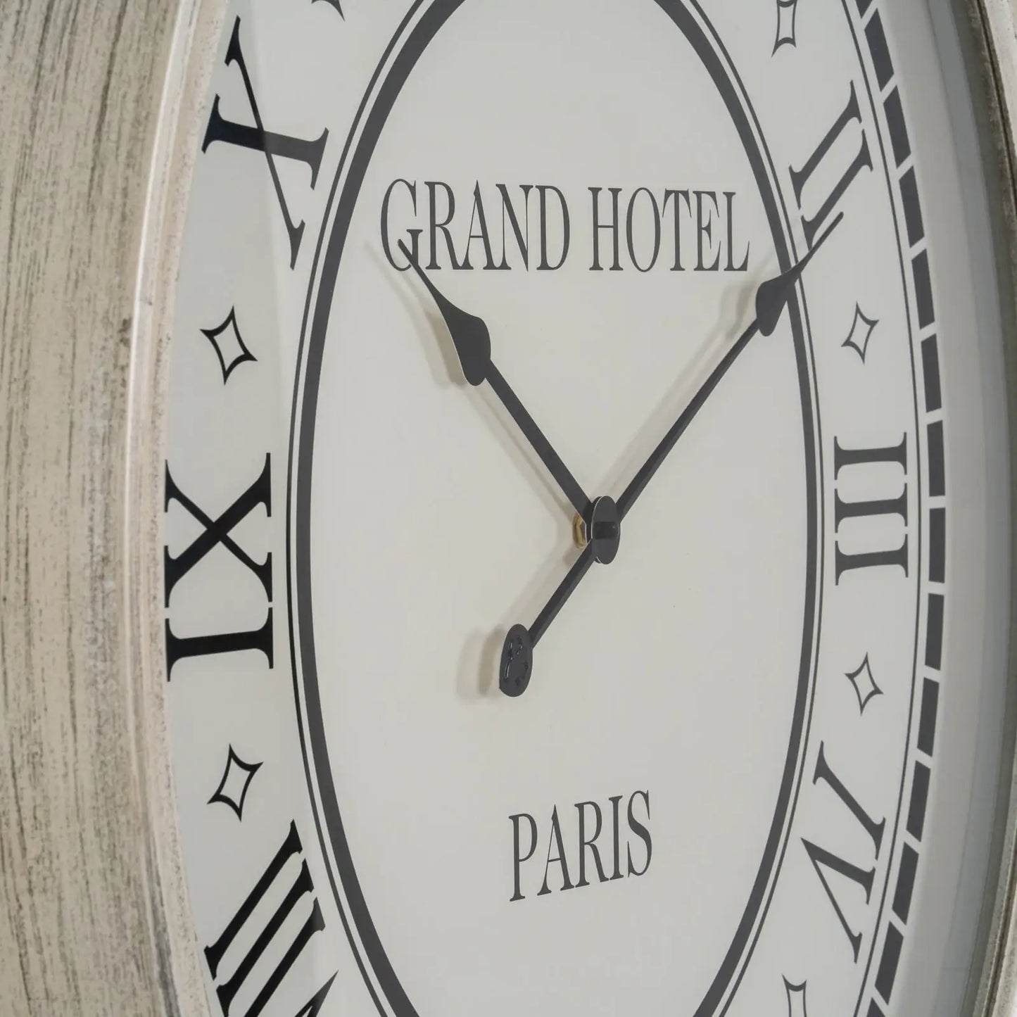 Hotel Paris Large Grey Clock With Glass