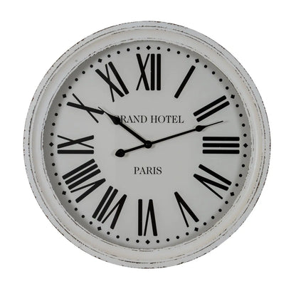 Hotel Paris White Clock With Glass