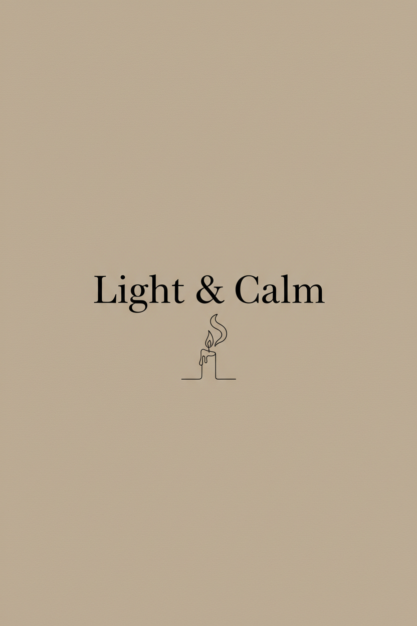 Light & Calm typography wall art print