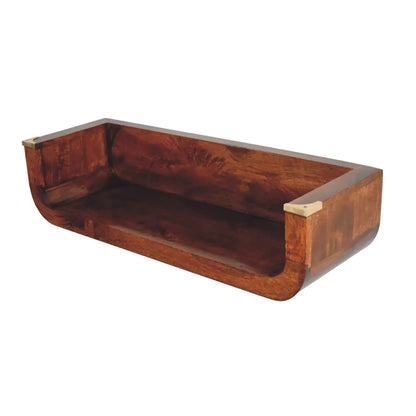 Indira Chestnut Floating Console Table