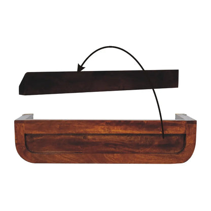 Indira Chestnut Floating Console Table