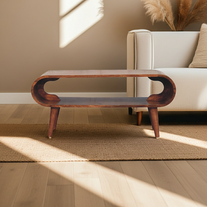 Amaya Nordic Style Honey Caramel Coffee Table