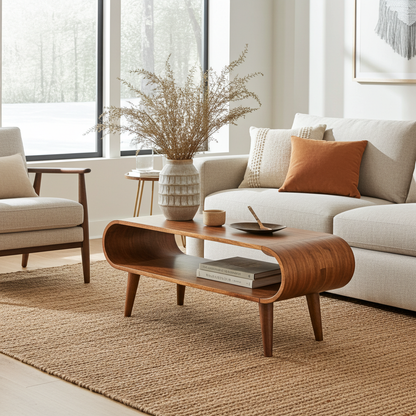 Amaya Nordic Style Honey Caramel Coffee Table