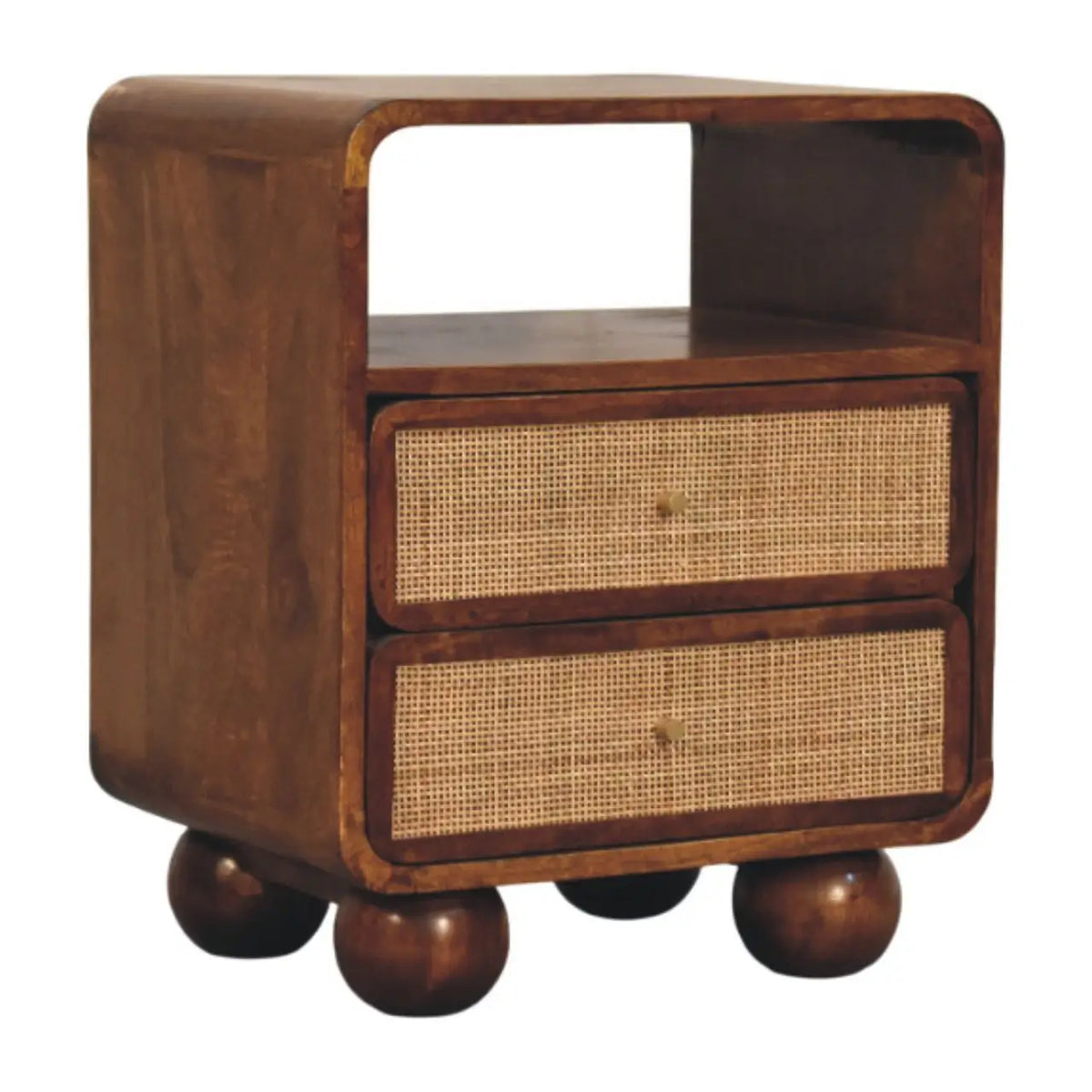 Larissa 2 Drawer Chestnut Nightstand | Bedside Table