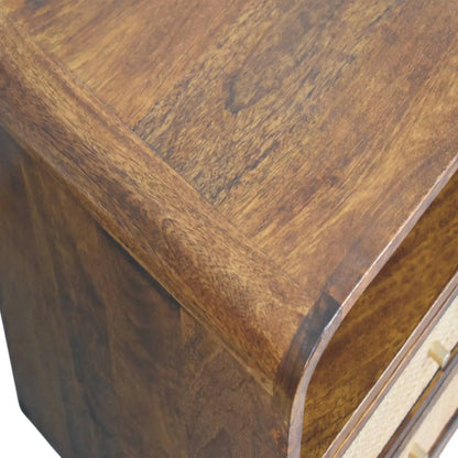 Larissa 2 Drawer Chestnut Nightstand | Bedside Table