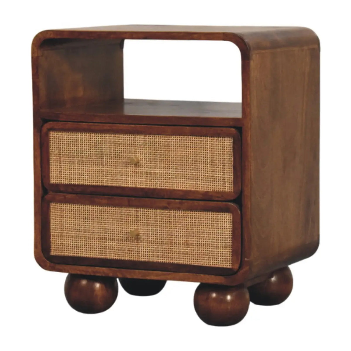 Larissa 2 Drawer Chestnut Nightstand | Bedside Table