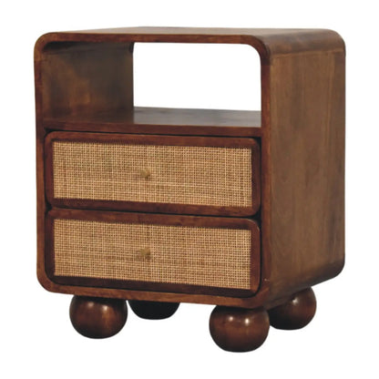 Larissa 2 Drawer Chestnut Nightstand | Bedside Table