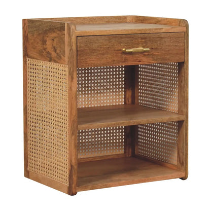 Larissa T-Bar Open Bedside Table | Nightstand