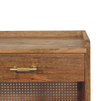 Larissa T-Bar Open Bedside Table | Nightstand